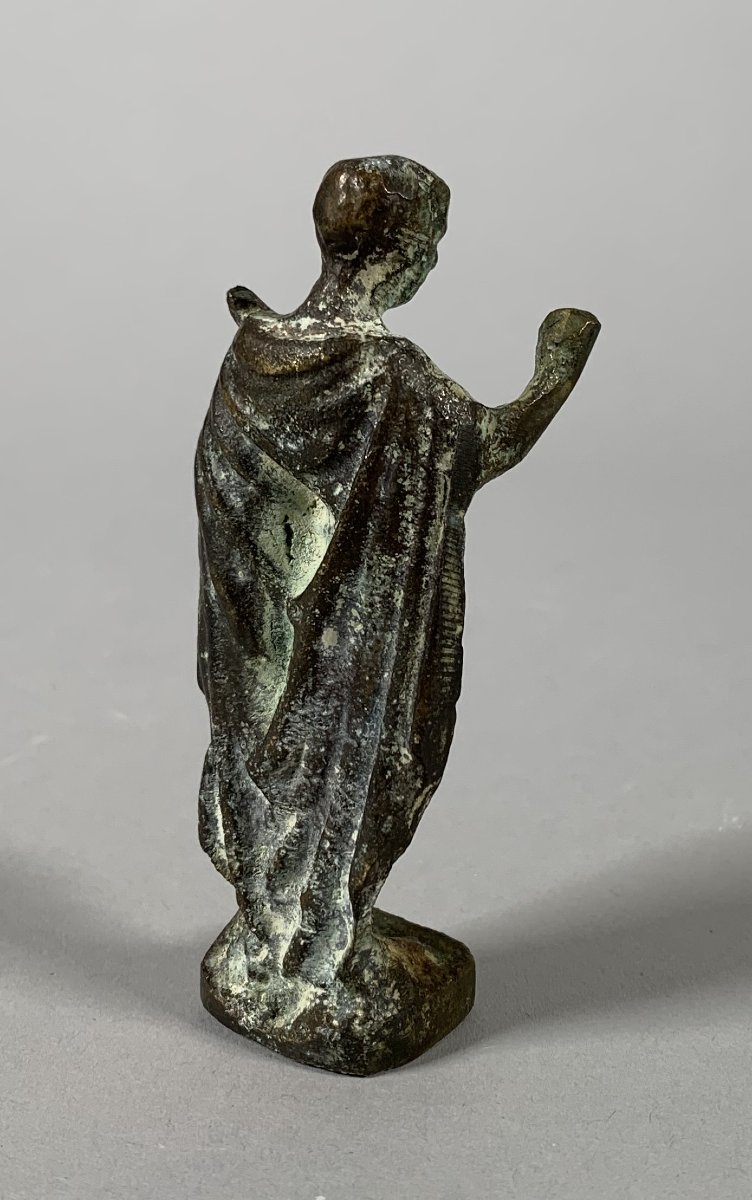 Bronze Statuette Of A Roman Emperor In The Ancient Roman Style, 1st–2nd Century-photo-2
