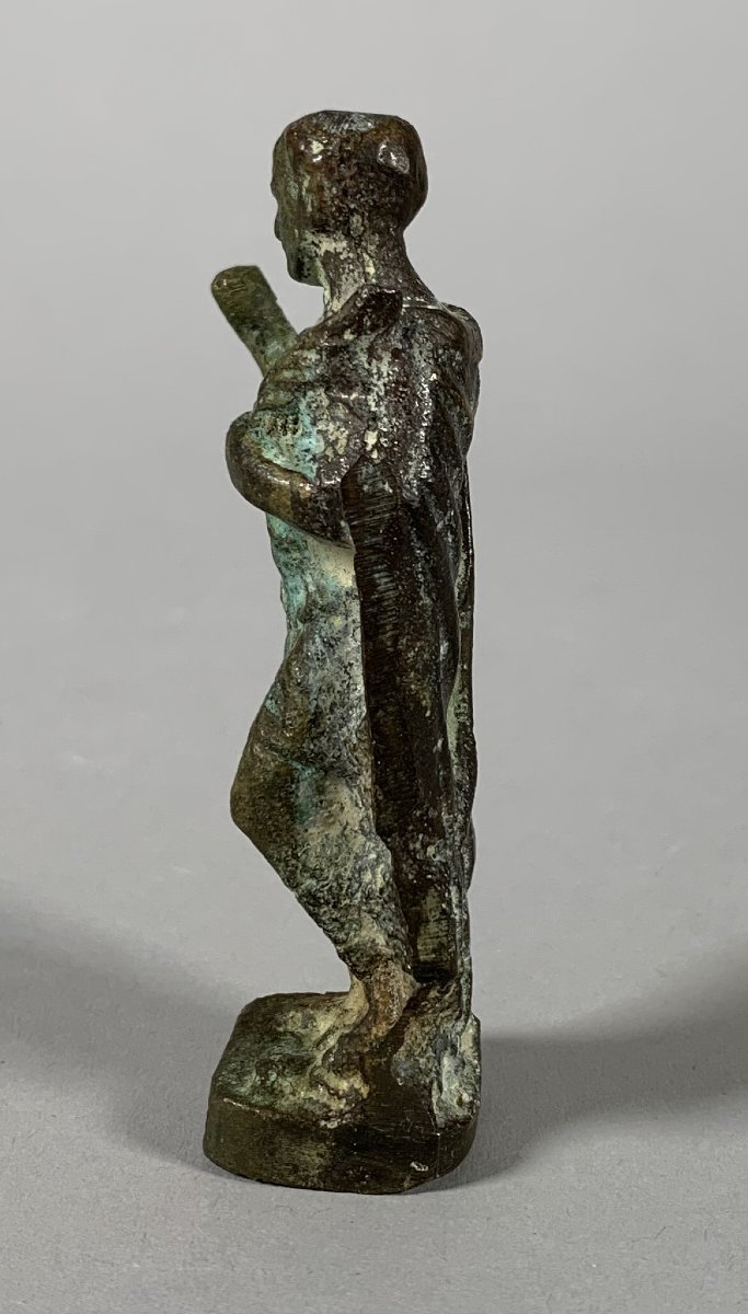 Bronze Statuette Of A Roman Emperor In The Ancient Roman Style, 1st–2nd Century-photo-4