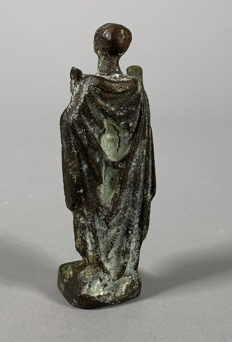 Bronze Statuette Of A Roman Emperor In The Ancient Roman Style, 1st–2nd Century-photo-1