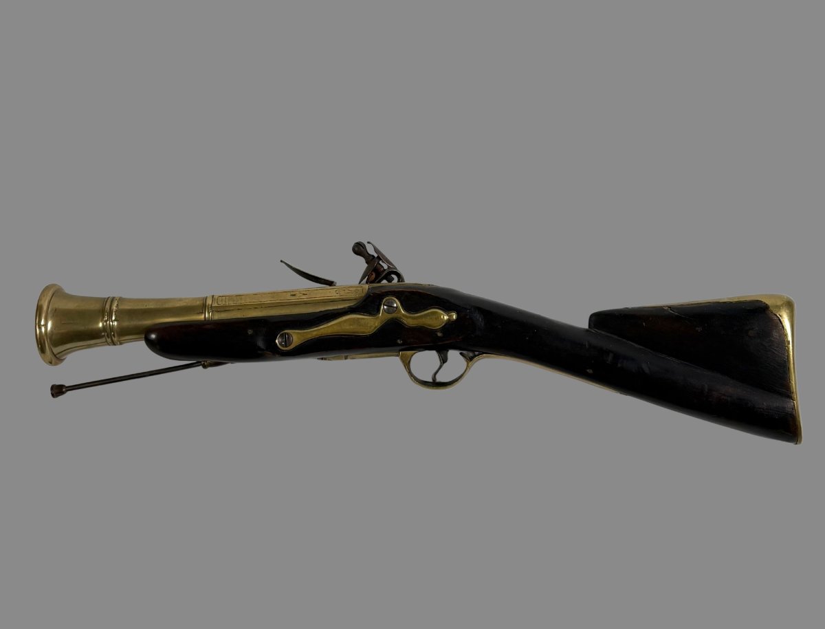Spanish Naval Flintlock Tromblon Made Of Bronze -photo-4
