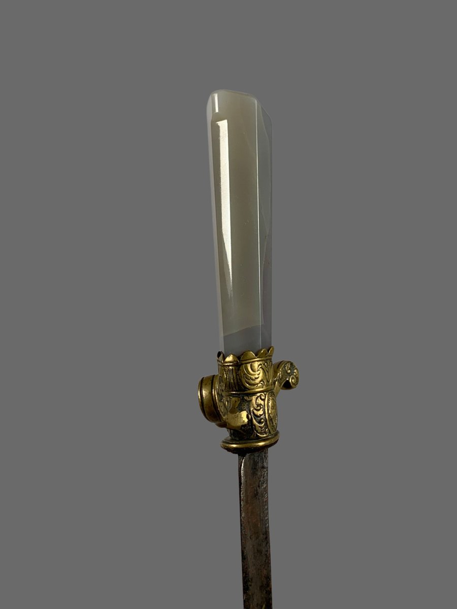 17th-century German Hunting Dagger Made Of Agate  -photo-3