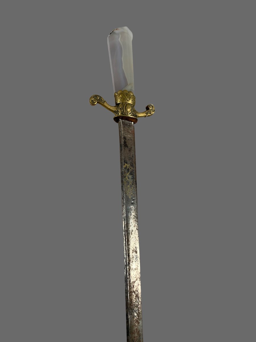 17th-century German Hunting Dagger Made Of Agate  -photo-2