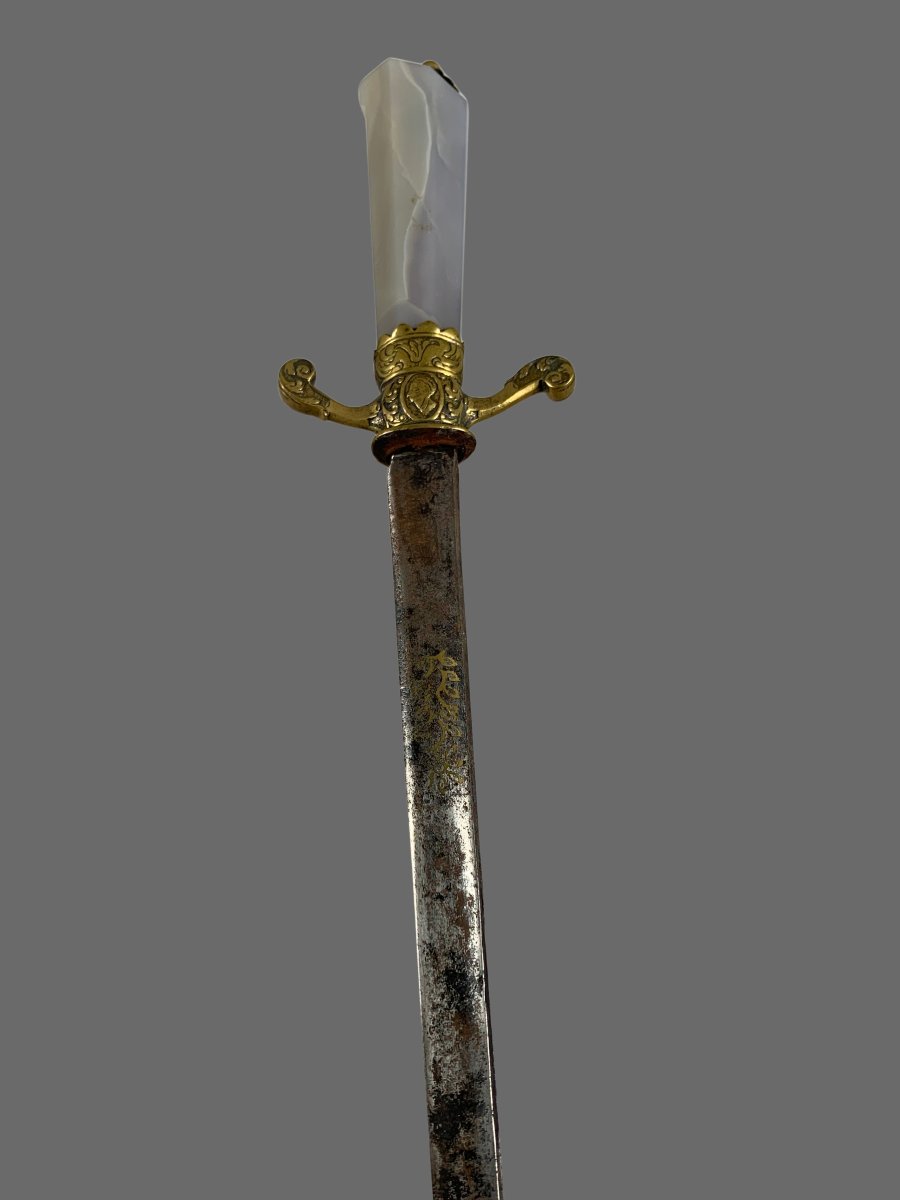 17th-century German Hunting Dagger Made Of Agate  -photo-3