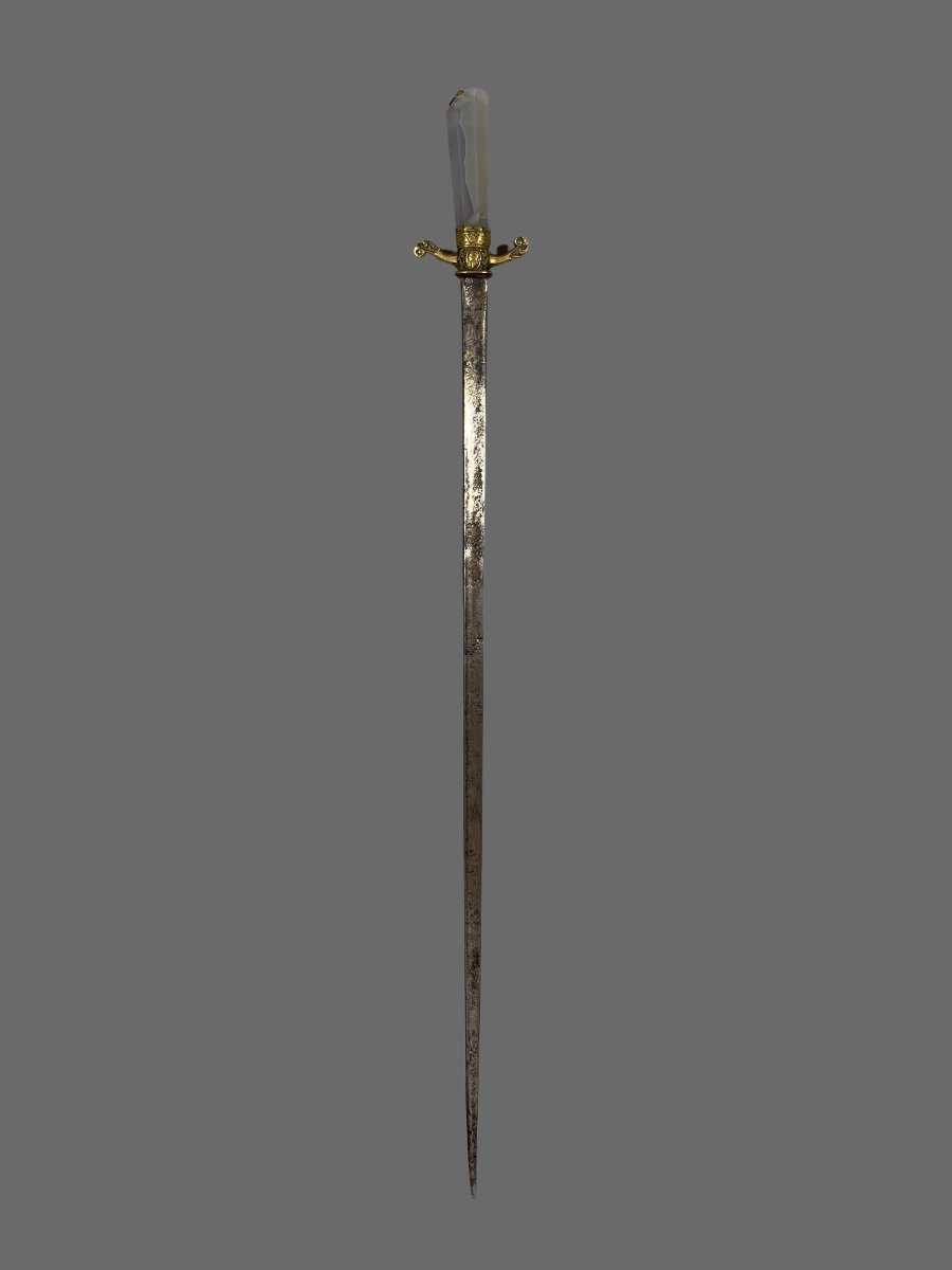 17th-century German Hunting Dagger Made Of Agate  