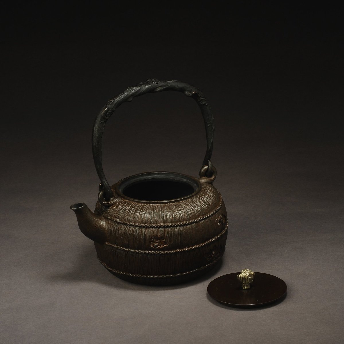 Tetsubin (bouilloire traditionnelle) Japon début de l'Ere Showa XXeme siecle-photo-3