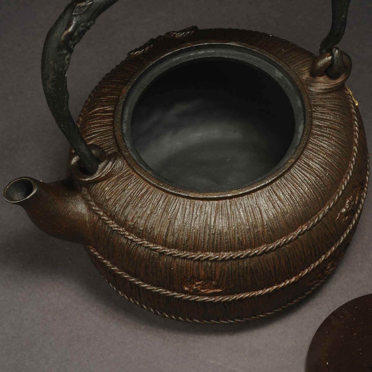 Tetsubin (bouilloire traditionnelle) Japon début de l'Ere Showa XXeme siecle-photo-1