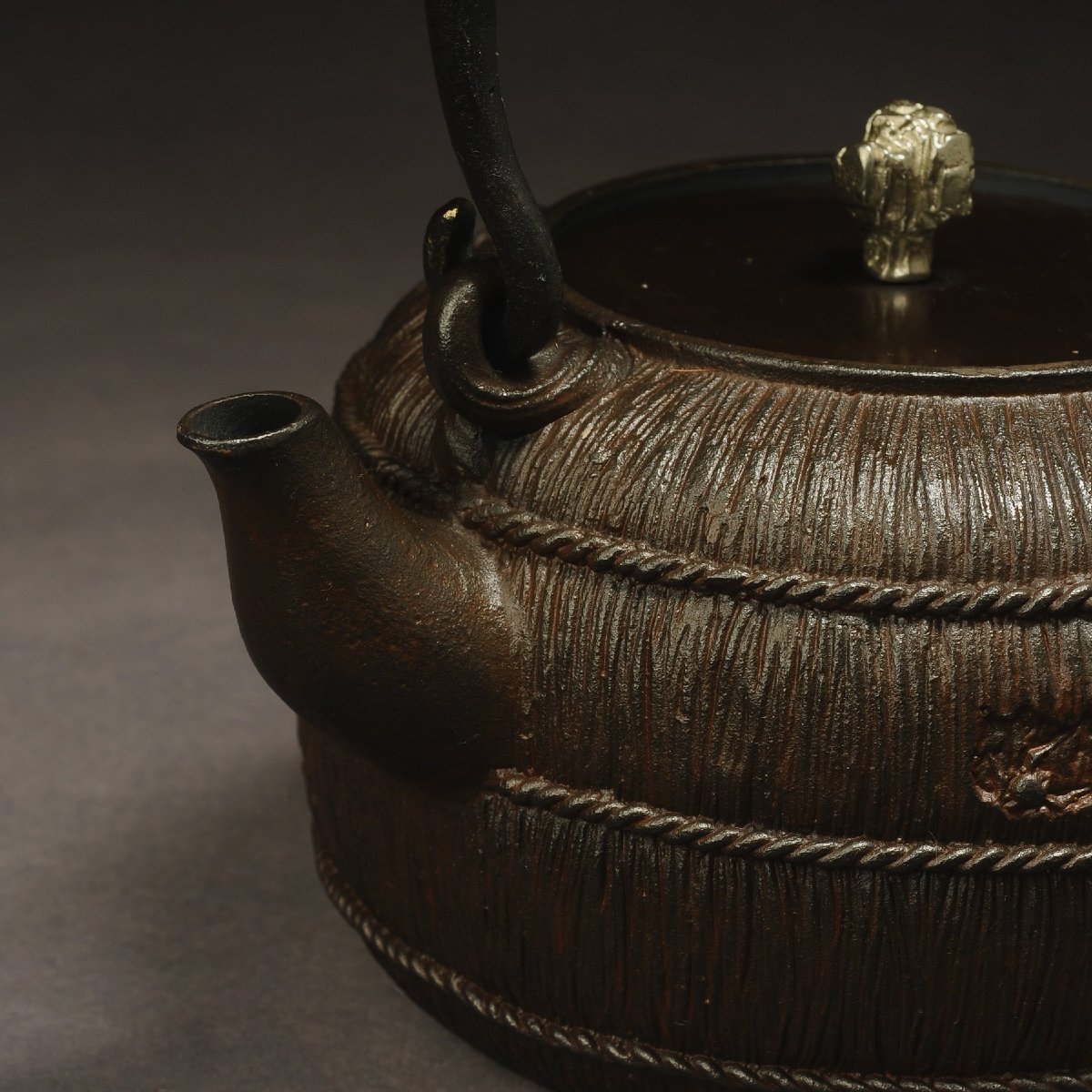 Tetsubin (bouilloire traditionnelle) Japon début de l'Ere Showa XXeme siecle-photo-2