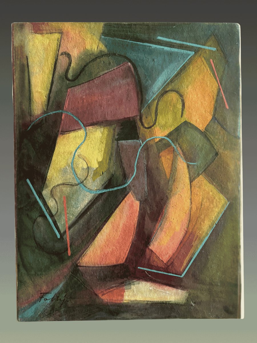Foltyn, Frantisek. (1891–1976).  Abstract Composition. Modern Gouache