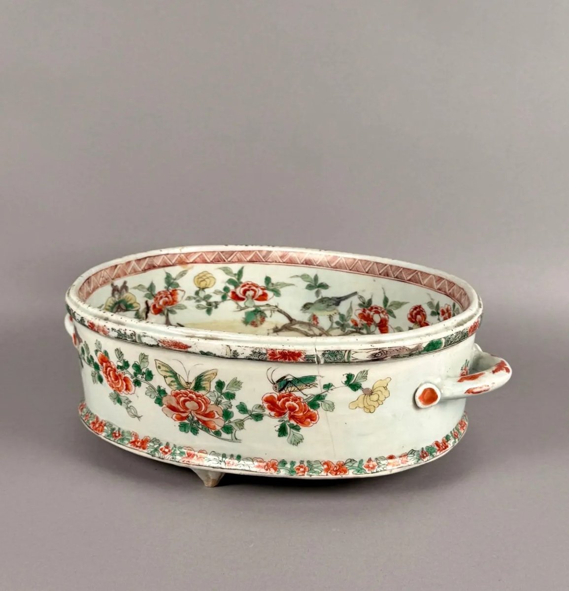 Jardinerie en porcelaine de la famille verte Epoque Kangxi (1662-1722) Chine-photo-4