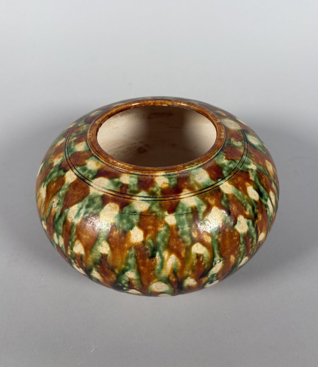 Vase Sancai en grès dynastie Tang ( 618-907 ) Chine Antique -photo-4