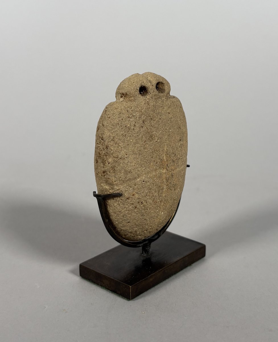 Bell-shaped Idol With Eyes, Tell Brak, Archaeology, 4th Millennium B.c.-photo-4