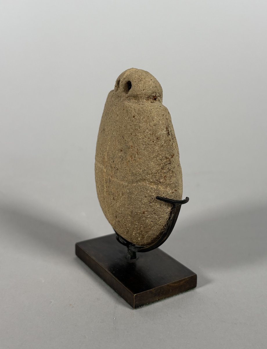 Bell-shaped Idol With Eyes, Tell Brak, Archaeology, 4th Millennium B.c.-photo-2