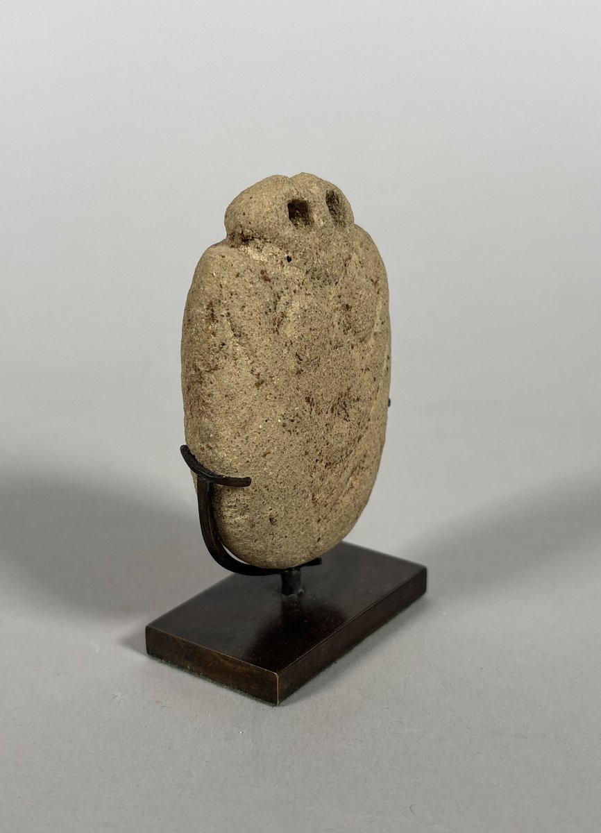 Bell-shaped Idol With Eyes, Tell Brak, Archaeology, 4th Millennium B.c.-photo-3
