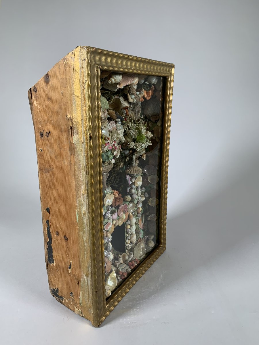 18th-century Glass-covered Nativity Diorama Known As "paradise" Composition-photo-4