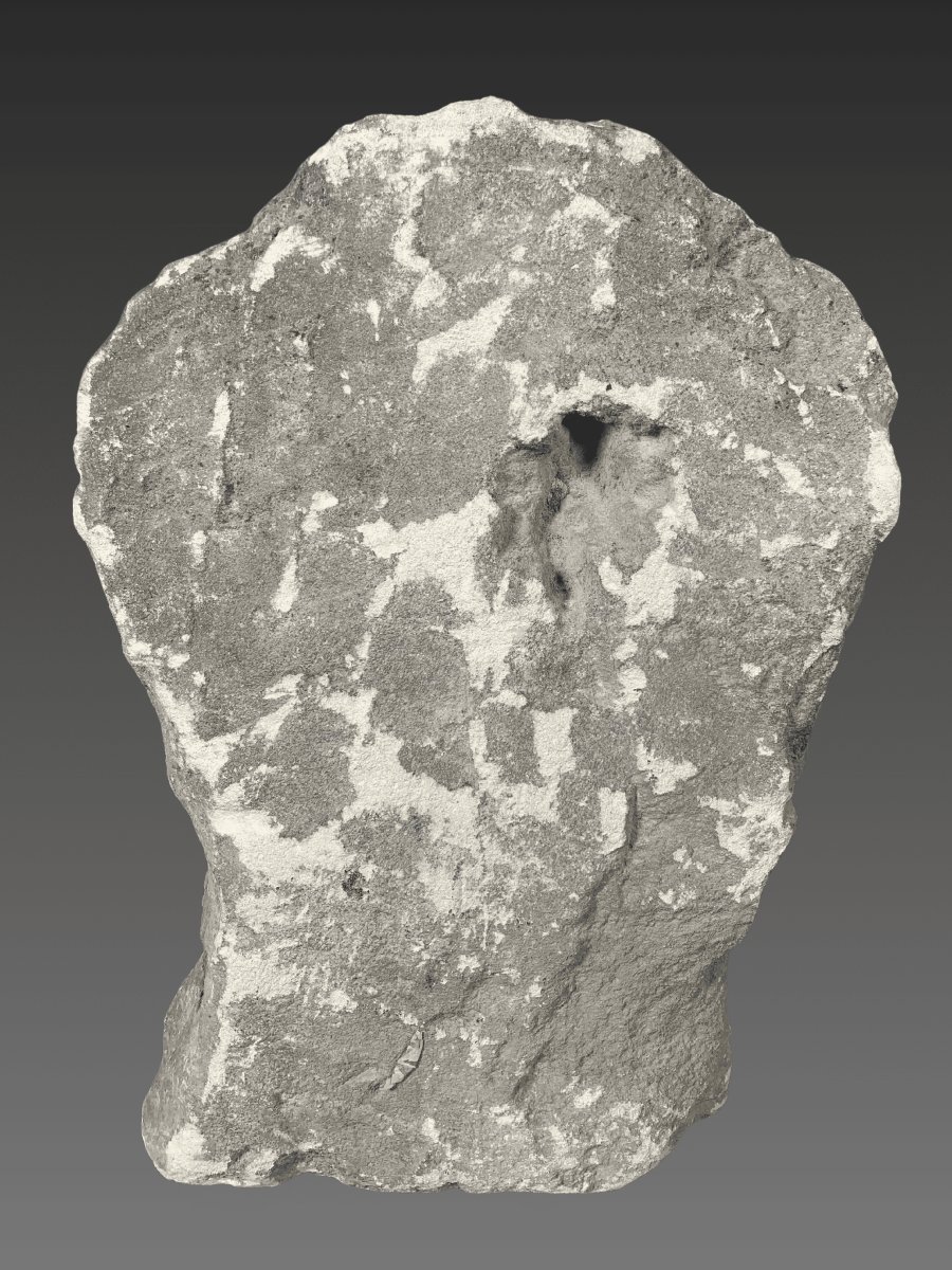 Gallic Sculpture: Celtic Votive Head In Limestone, 2nd–1st Century Bc, Archaeology-photo-4