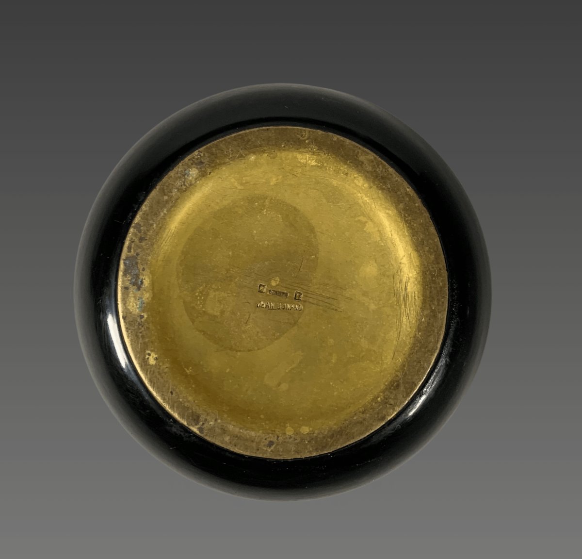 Jean DUNAND (1877-1942).  coupe en bronze laqué Art Déco-photo-2