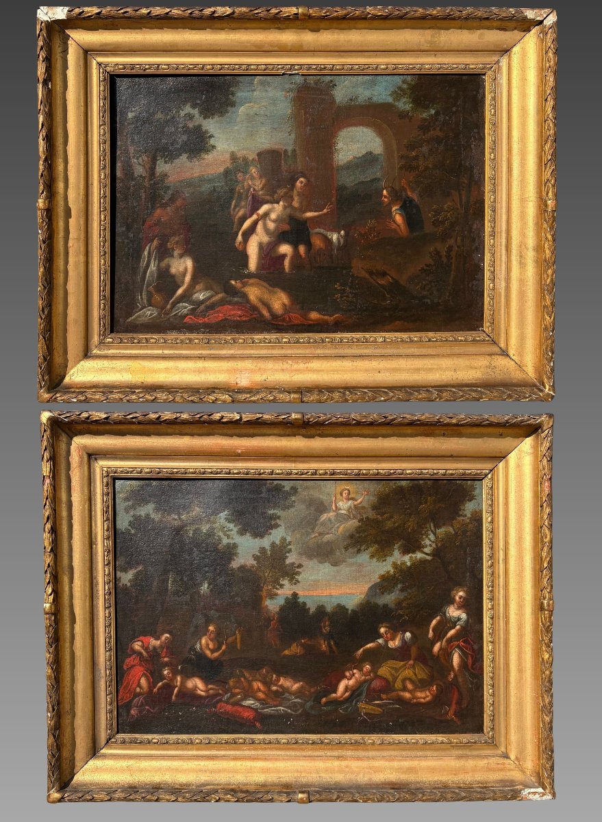 Circle Of Francesco Albani (1578–1660)  Pair Of 17th-century Paintings