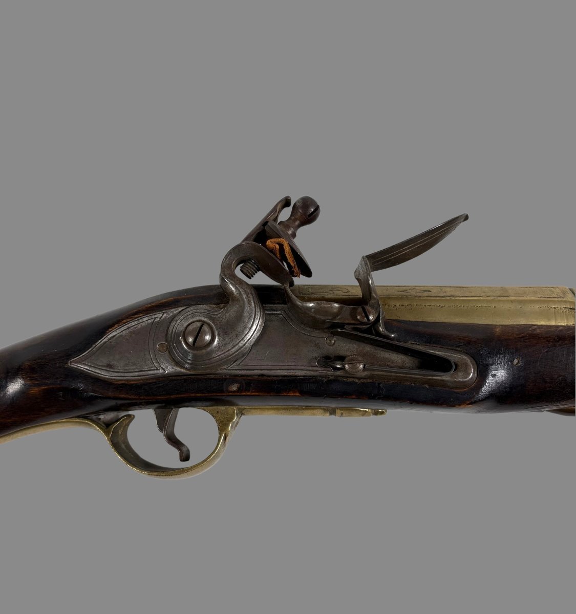 Spanish Naval Flintlock Tromblon Made Of Bronze-photo-1