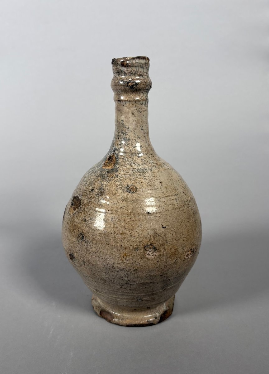 Vase bouteille en grès craquelé Dynastie Song (960 - 1279) Chine
