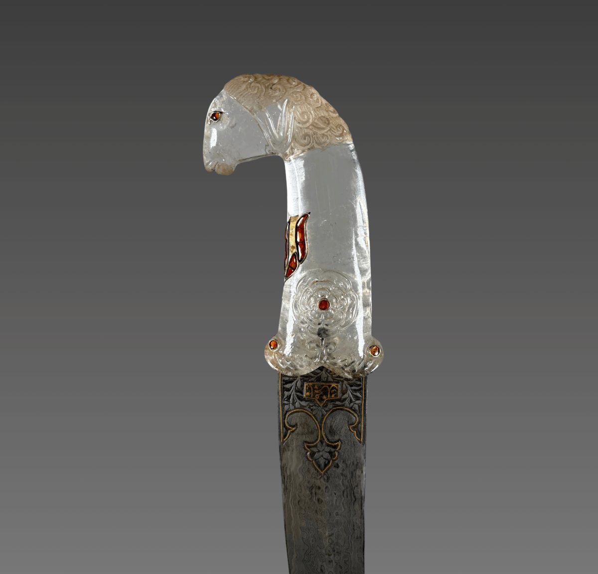 Khanjar Dagger Made Of Rock Crystal, India, Mughal Dynasty (1526–1857)-photo-4
