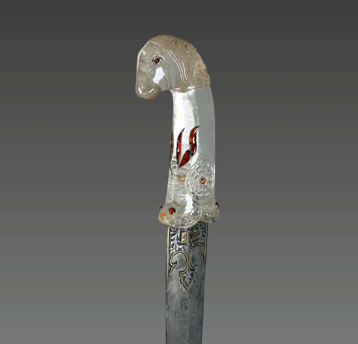 Khanjar Dagger Made Of Rock Crystal, India, Mughal Dynasty (1526–1857)-photo-1