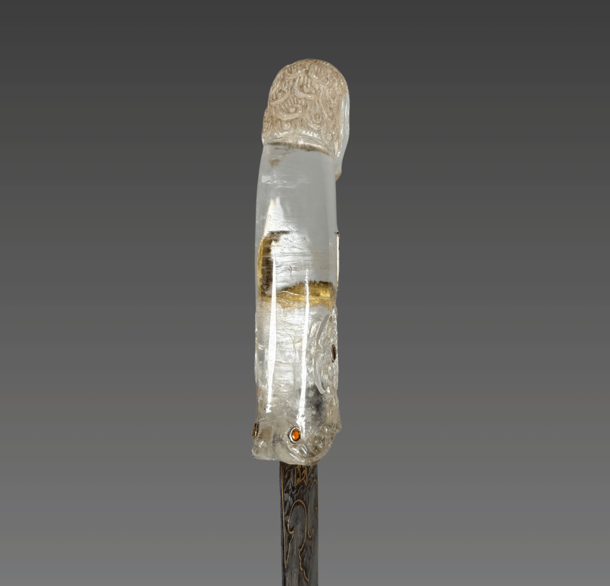 Khanjar Dagger Made Of Rock Crystal, India, Mughal Dynasty (1526–1857)-photo-4