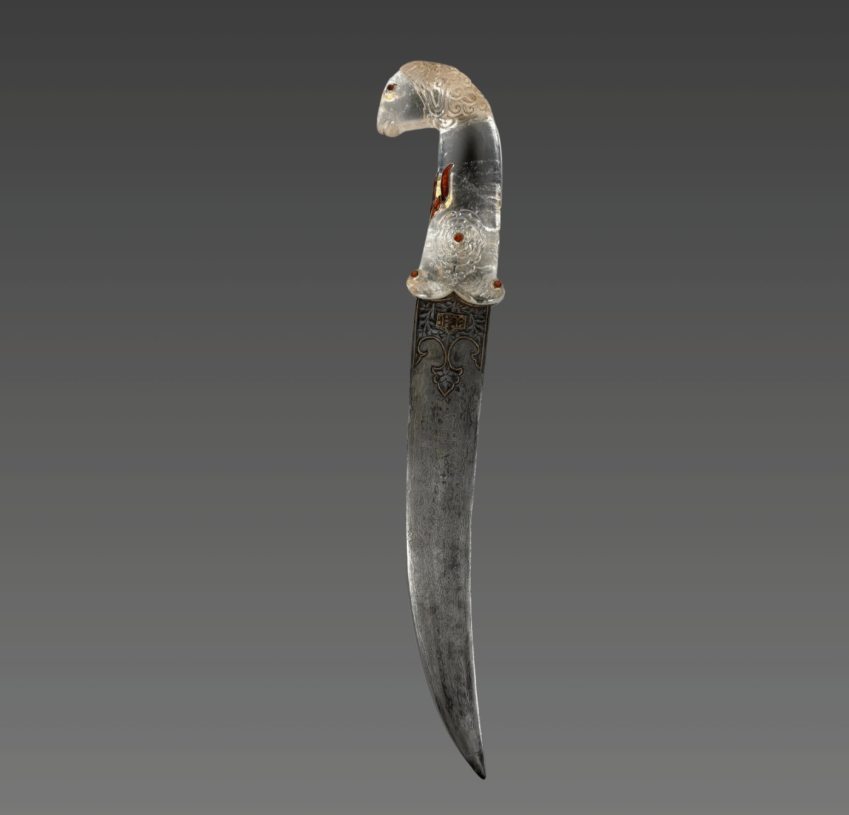 Khanjar Dagger Made Of Rock Crystal, India, Mughal Dynasty (1526–1857)