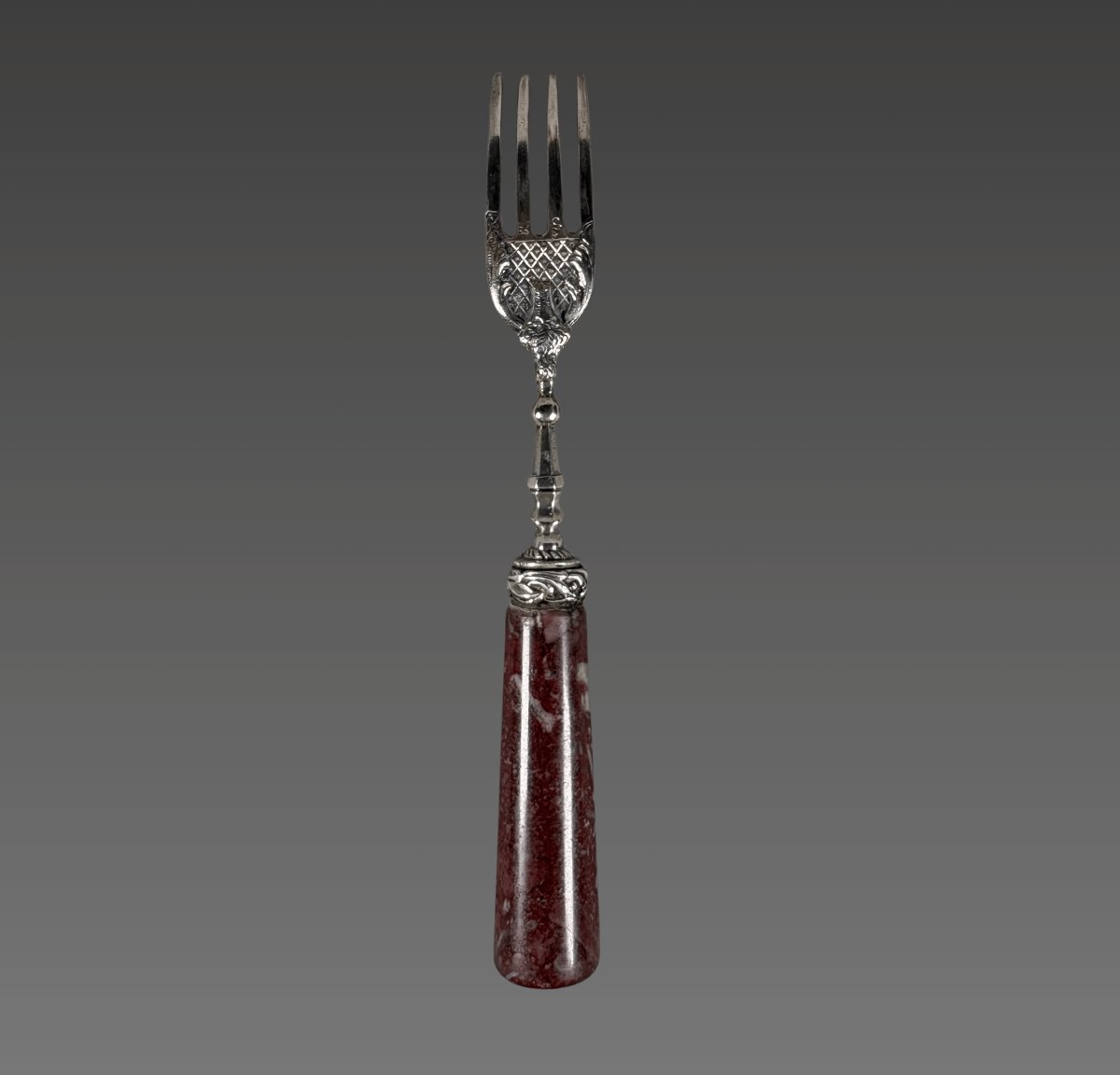 16th-century Silver And Porphyry Fork-photo-4