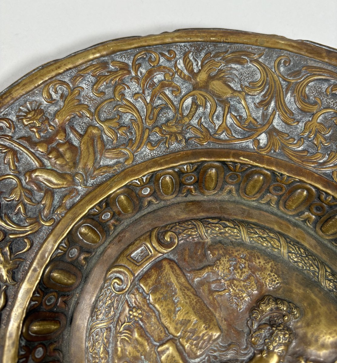 17th-century Bronze Offering Dish, "venus" -photo-2