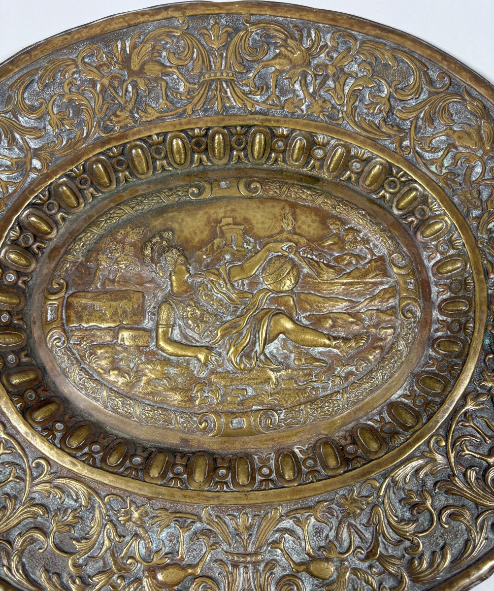17th-century Bronze Offering Dish, "venus" -photo-3