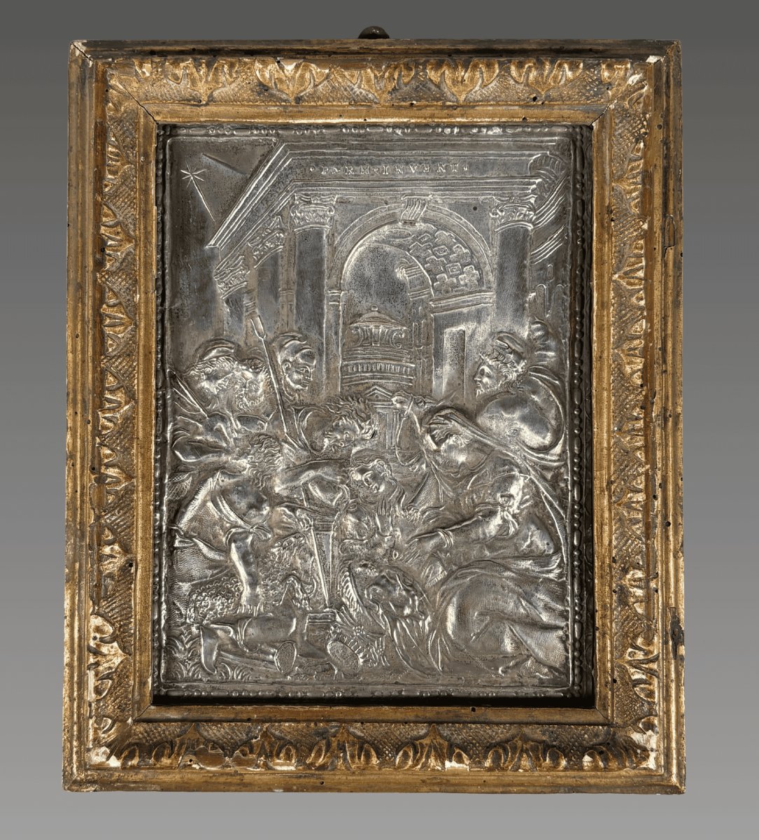 Gian Federigo Bonzagni  (1547–1586)  Bas-relief  Silver  The Adoration Of The Shepherds. -photo-2