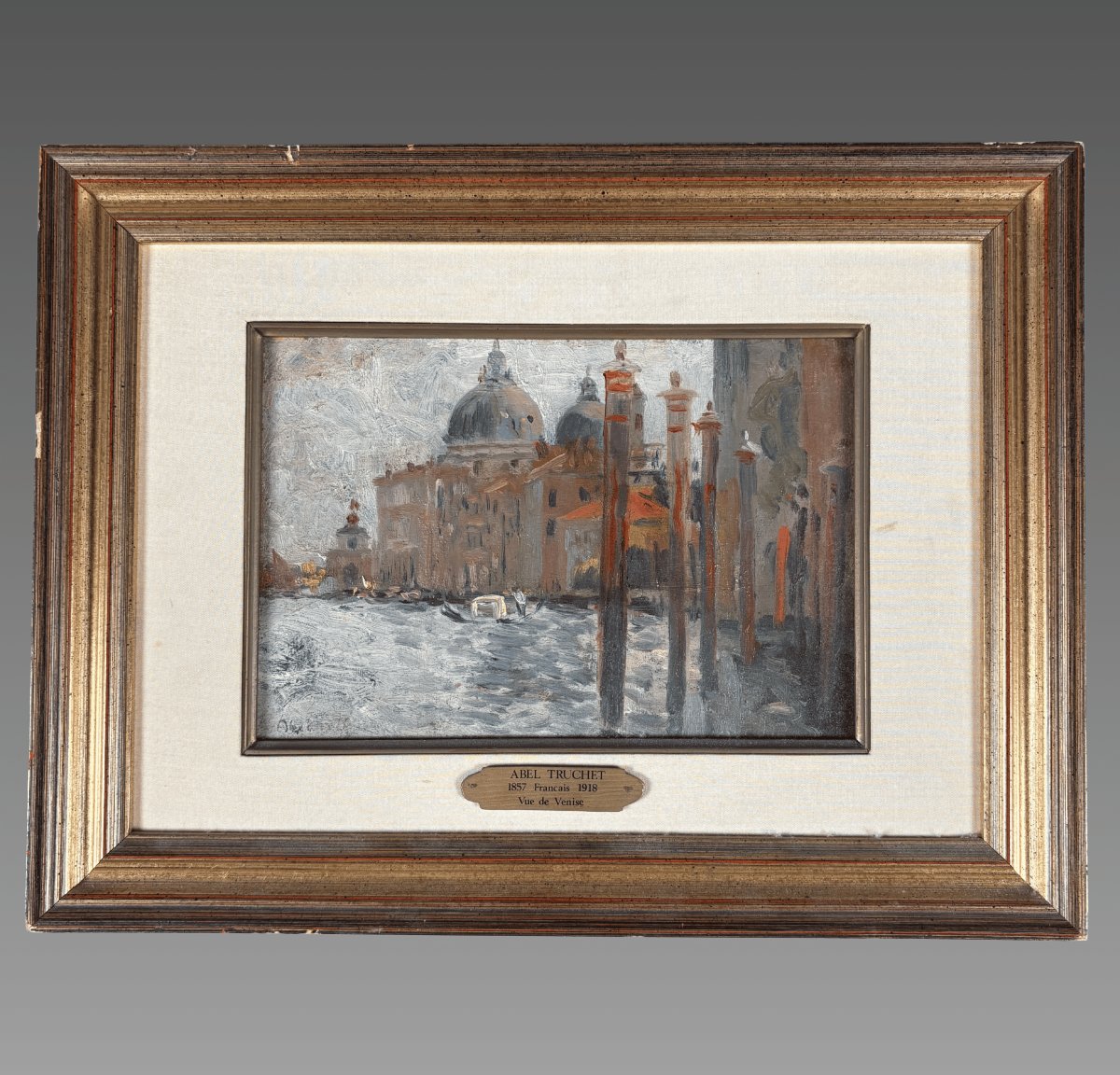 Louis Abel Truchet (1857–1918) Landscape: View Of Venice Oil On Panel