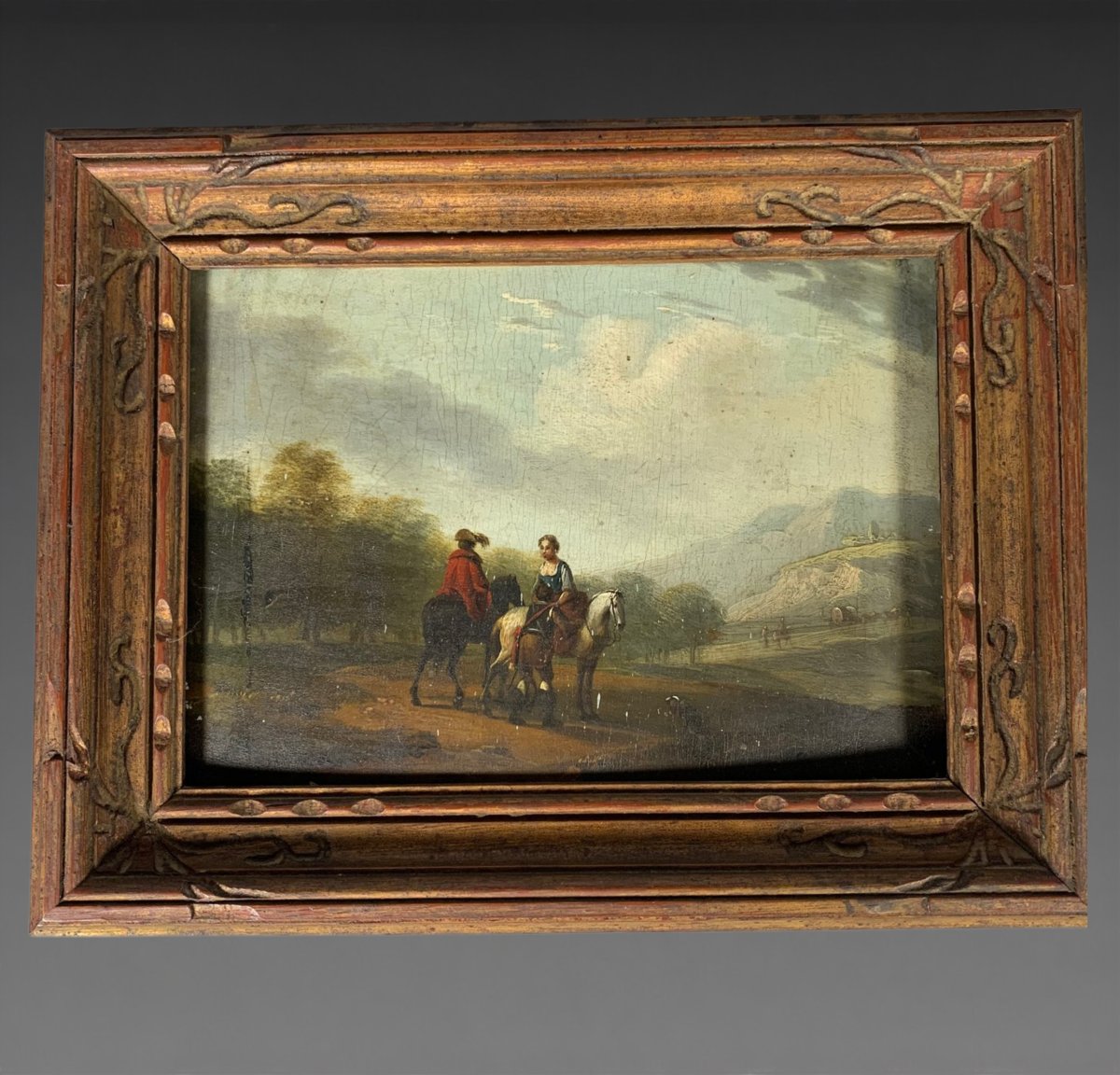 Philips Wouwerman (1619–1668) *the Scout On Horseback Meets A Peasant*.