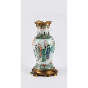 Vase De La Famille Verte d'époque Kangxi (1662-1722)