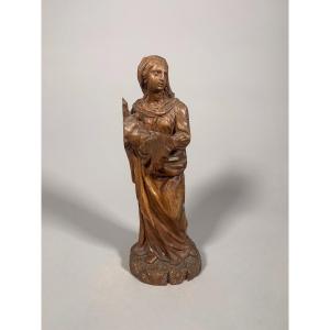 Wooden Sculpture Virgin And Child 16th Century