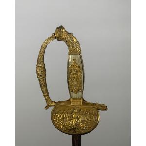 Epee d'Officier Membre De l'Institut d'Egypte Epoque Empire / Consulat  XVIIIeme Siecle 