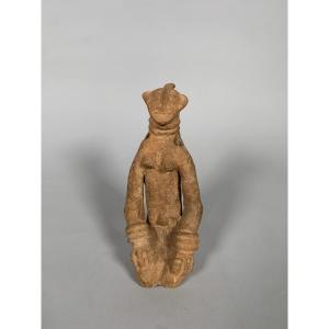 Statuette Bankoni Mali XIIIe-XVe siècle  Terre cuite ocre rouge Afrique art tribal