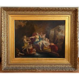 Suiveur d'Antoine Coypel (1661-1722) - Diane et ses nymphes, au bain
