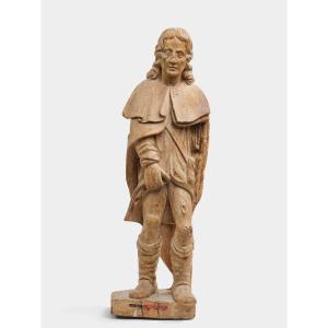 Sculpture en bois de Saint Roch  - XVIIème siècle  