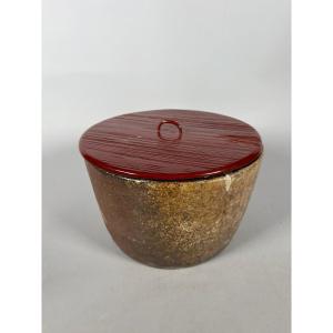 Recipient a eau en grès et laque - Japon - époque d'Edo (1615-1868)