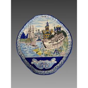 19th-century Earthenware Plate From Makkum