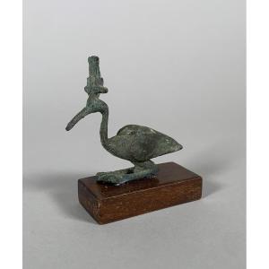 Statuette de THOT-IBIS Bronze à patine verte Egypte période Ptolemaique 332–30 av. J.-C.