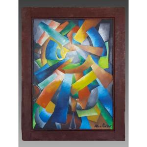 Alexandra Exter (1882–1949), “dynamics Of Color,” Modern Constructivist Composition