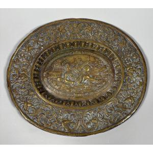 Plat à offrande en bronze XVIIème siècle Venus