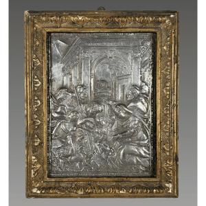Gian Federigo Bonzagni (1547–1586) Bas-relief Silver The Adoration Of The Shepherds.