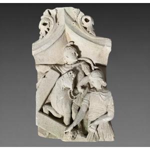 15th-century Burgundian Relief Sculpture—the Executioners Of Christ