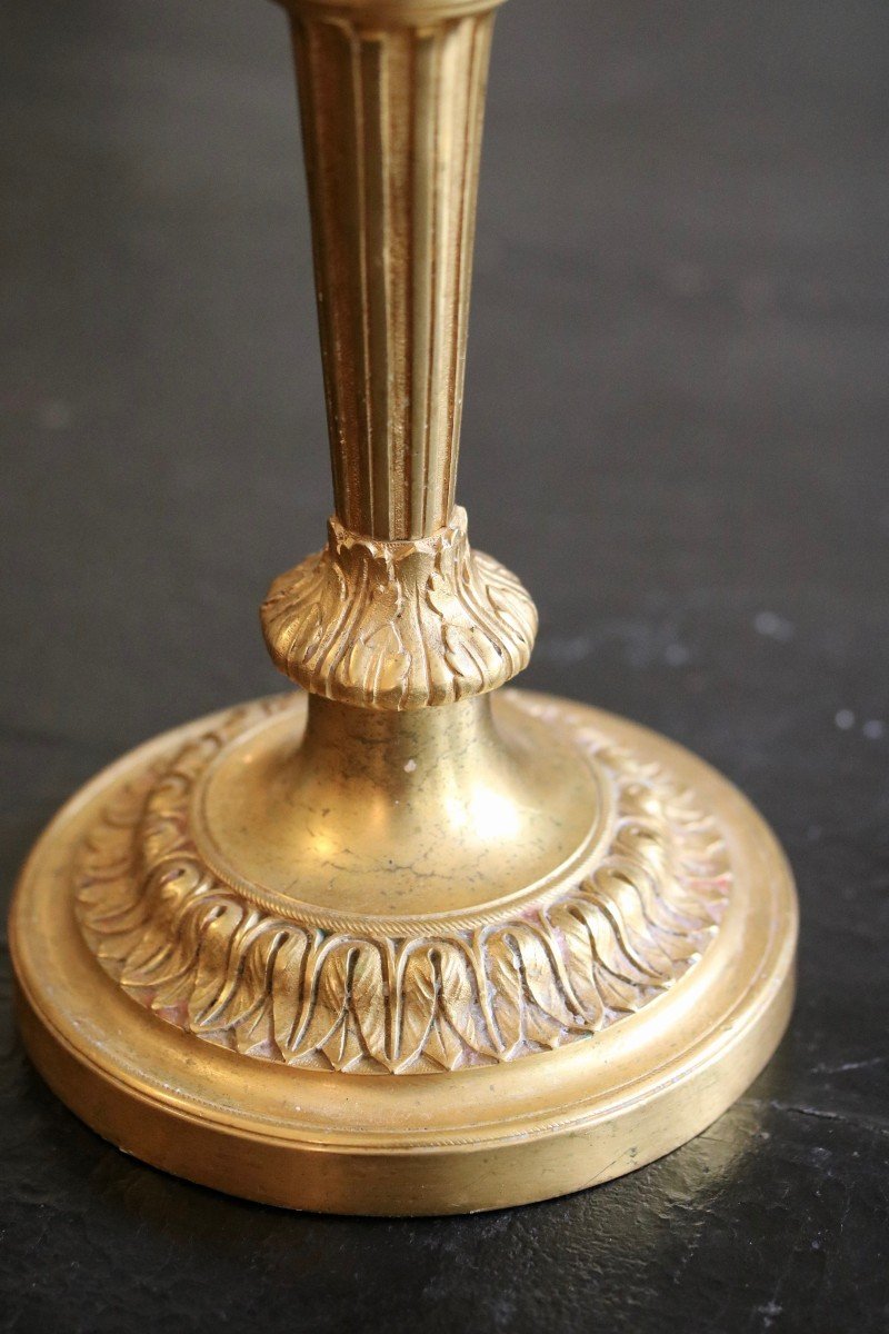 Paire De Candélabres De Style Louis XVI-photo-1