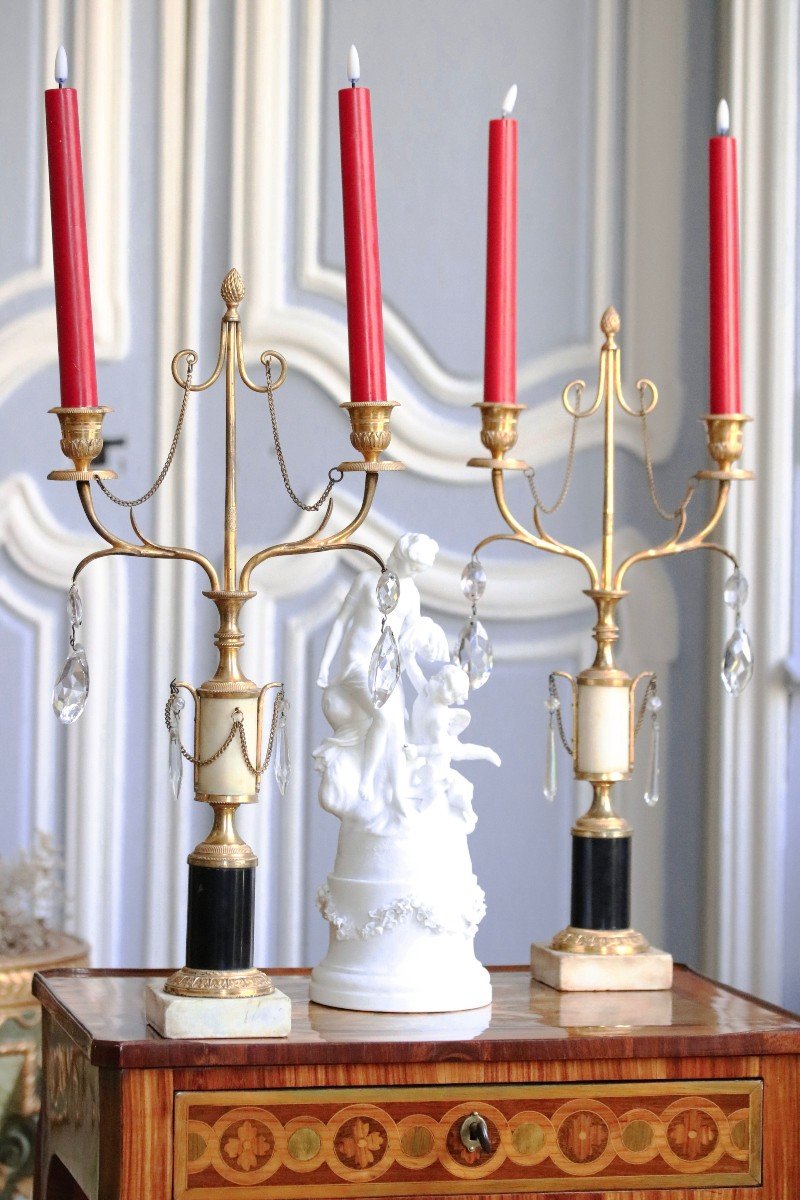 Pair Of Swedish Candelabra