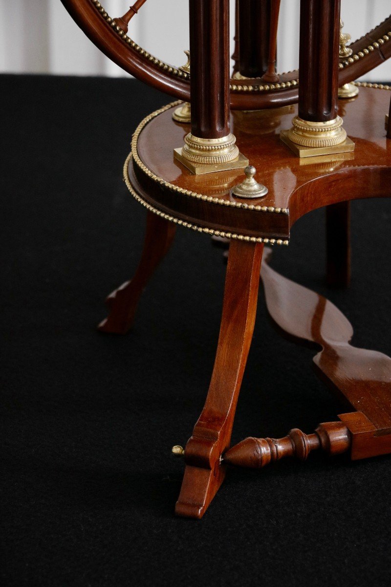 Mahogany Spinning Wheel, Louis XVI-photo-3