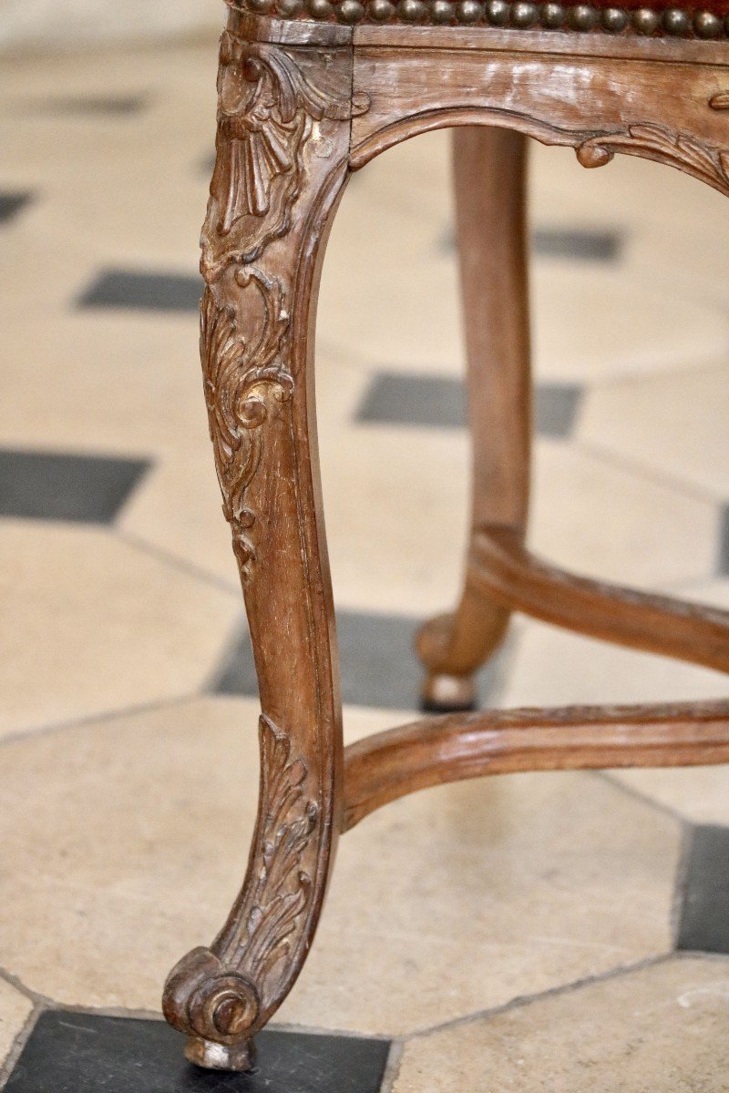 Set Of Eight Natural Wood Chairs-photo-2